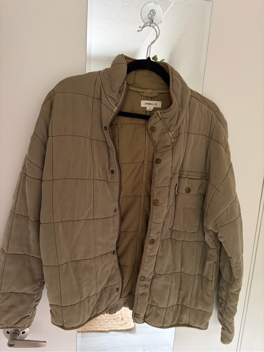 O'Neill Quilted Bomber Jacket - Olive